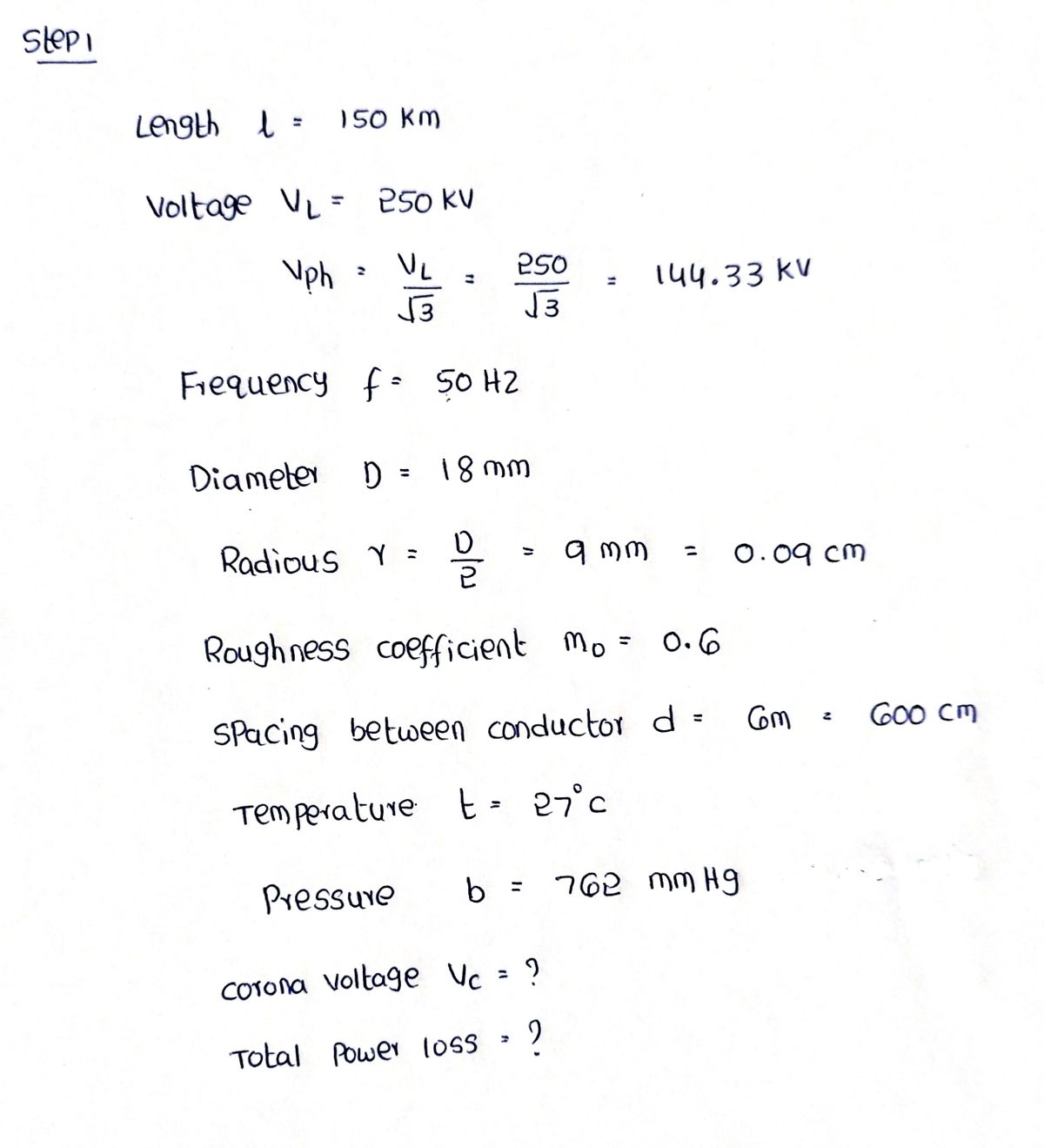 Electrical Engineering homework question answer, step 1, image 1